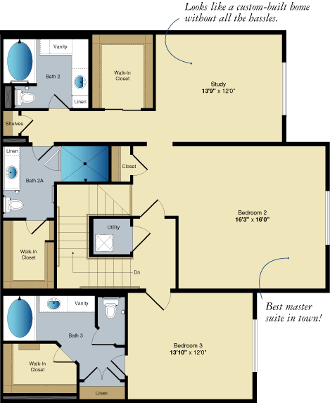Three-Bedroom Apartments