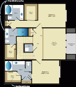 Three bedroom apartment rental