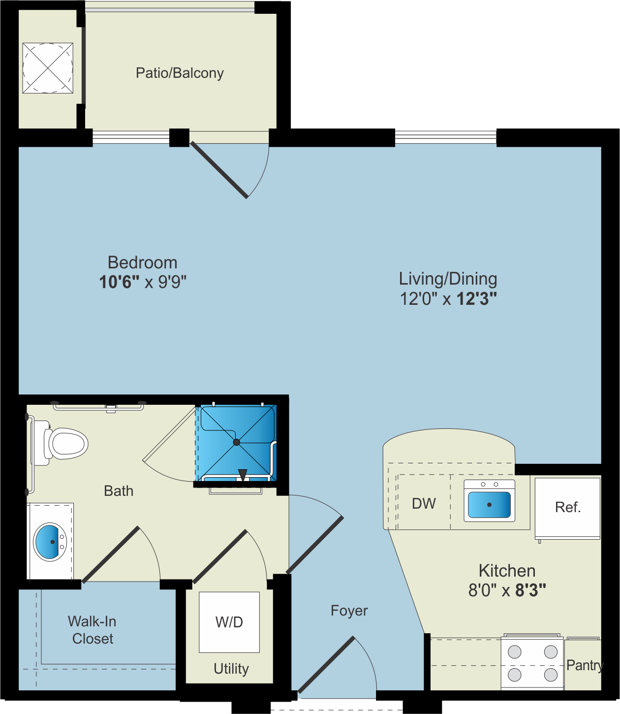 A floor plan for an Apartment.